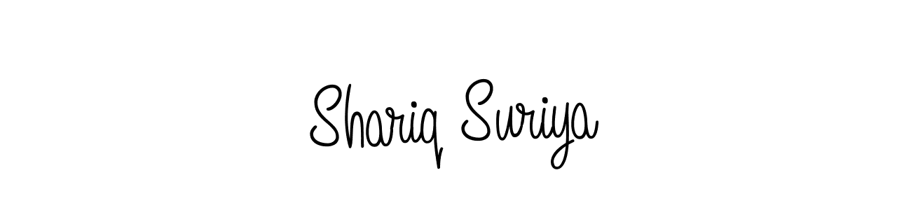 Design your own signature with our free online signature maker. With this signature software, you can create a handwritten (Angelique-Rose-font-FFP) signature for name Shariq Suriya. Shariq Suriya signature style 5 images and pictures png