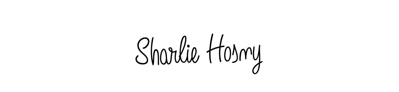 Angelique-Rose-font-FFP is a professional signature style that is perfect for those who want to add a touch of class to their signature. It is also a great choice for those who want to make their signature more unique. Get Sharlie Hosny name to fancy signature for free. Sharlie Hosny signature style 5 images and pictures png