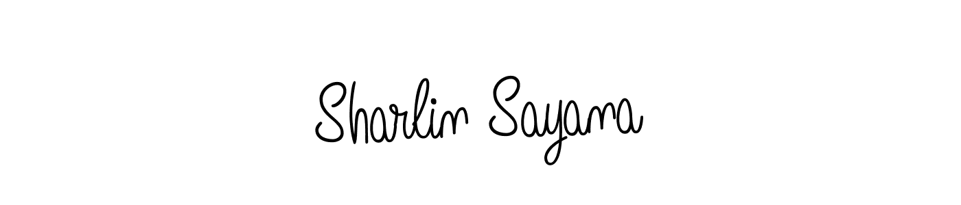 Angelique-Rose-font-FFP is a professional signature style that is perfect for those who want to add a touch of class to their signature. It is also a great choice for those who want to make their signature more unique. Get Sharlin Sayana name to fancy signature for free. Sharlin Sayana signature style 5 images and pictures png