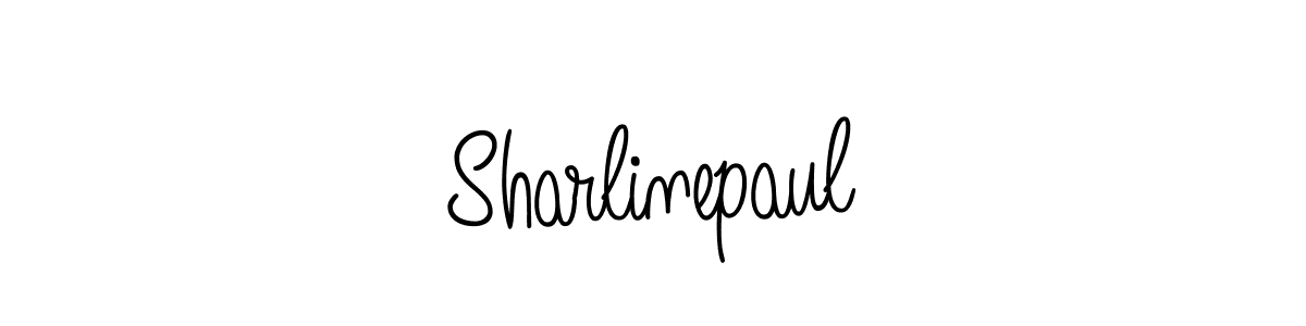 How to Draw Sharlinepaul signature style? Angelique-Rose-font-FFP is a latest design signature styles for name Sharlinepaul. Sharlinepaul signature style 5 images and pictures png