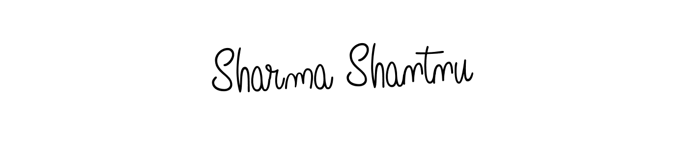 Design your own signature with our free online signature maker. With this signature software, you can create a handwritten (Angelique-Rose-font-FFP) signature for name Sharma Shantnu. Sharma Shantnu signature style 5 images and pictures png