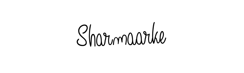 Make a beautiful signature design for name Sharmaarke. With this signature (Angelique-Rose-font-FFP) style, you can create a handwritten signature for free. Sharmaarke signature style 5 images and pictures png