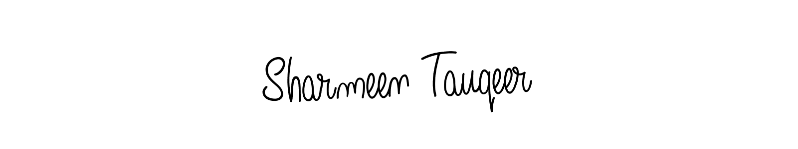 It looks lik you need a new signature style for name Sharmeen Tauqeer. Design unique handwritten (Angelique-Rose-font-FFP) signature with our free signature maker in just a few clicks. Sharmeen Tauqeer signature style 5 images and pictures png