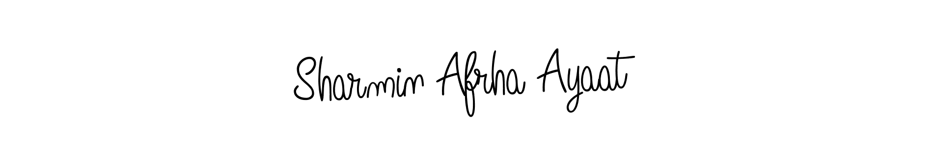 How to Draw Sharmin Afrha Ayaat signature style? Angelique-Rose-font-FFP is a latest design signature styles for name Sharmin Afrha Ayaat. Sharmin Afrha Ayaat signature style 5 images and pictures png