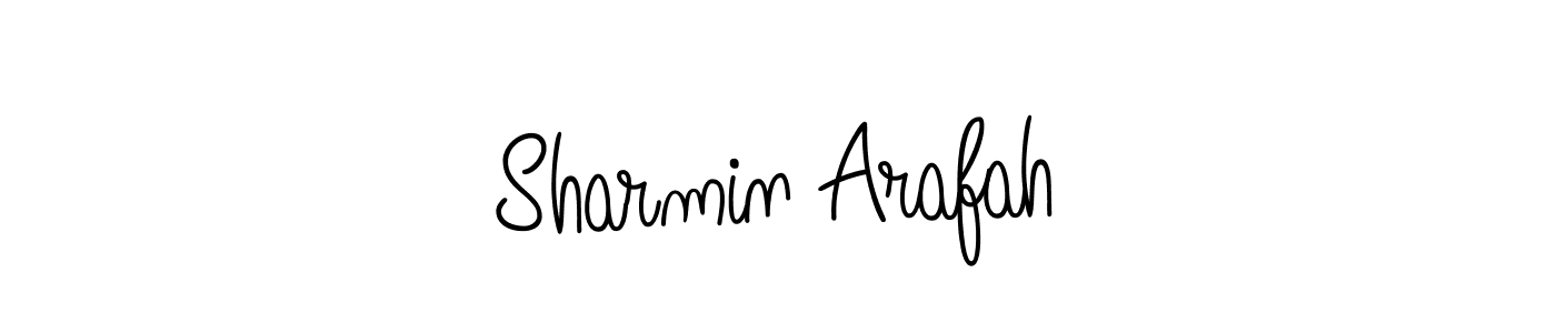 Angelique-Rose-font-FFP is a professional signature style that is perfect for those who want to add a touch of class to their signature. It is also a great choice for those who want to make their signature more unique. Get Sharmin Arafah name to fancy signature for free. Sharmin Arafah signature style 5 images and pictures png