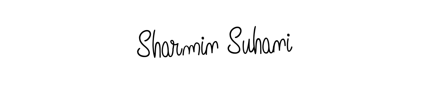 Once you've used our free online signature maker to create your best signature Angelique-Rose-font-FFP style, it's time to enjoy all of the benefits that Sharmin Suhani name signing documents. Sharmin Suhani signature style 5 images and pictures png