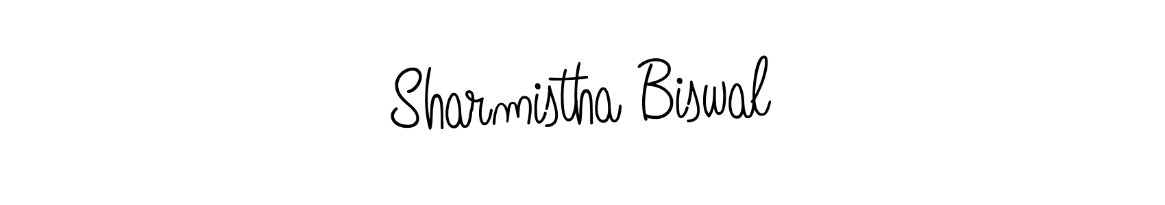 You should practise on your own different ways (Angelique-Rose-font-FFP) to write your name (Sharmistha Biswal) in signature. don't let someone else do it for you. Sharmistha Biswal signature style 5 images and pictures png