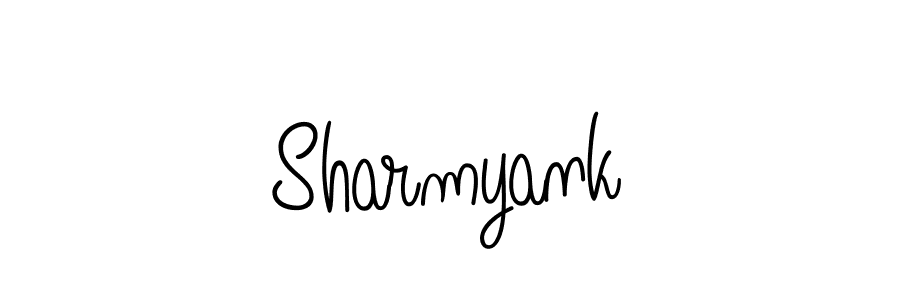 The best way (Angelique-Rose-font-FFP) to make a short signature is to pick only two or three words in your name. The name Sharmyank include a total of six letters. For converting this name. Sharmyank signature style 5 images and pictures png