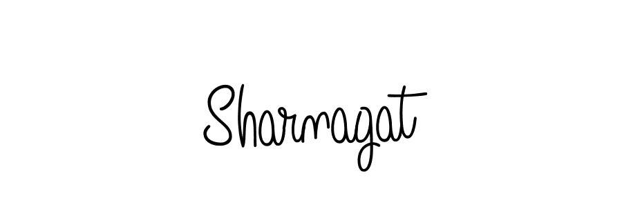 How to make Sharnagat name signature. Use Angelique-Rose-font-FFP style for creating short signs online. This is the latest handwritten sign. Sharnagat signature style 5 images and pictures png