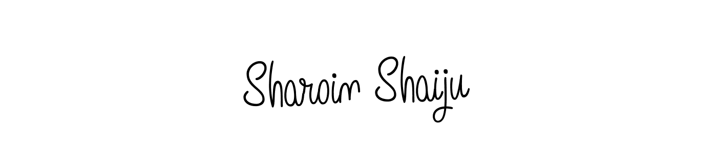 Once you've used our free online signature maker to create your best signature Angelique-Rose-font-FFP style, it's time to enjoy all of the benefits that Sharoin Shaiju name signing documents. Sharoin Shaiju signature style 5 images and pictures png