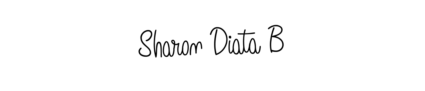 Best and Professional Signature Style for Sharon Diata B. Angelique-Rose-font-FFP Best Signature Style Collection. Sharon Diata B signature style 5 images and pictures png