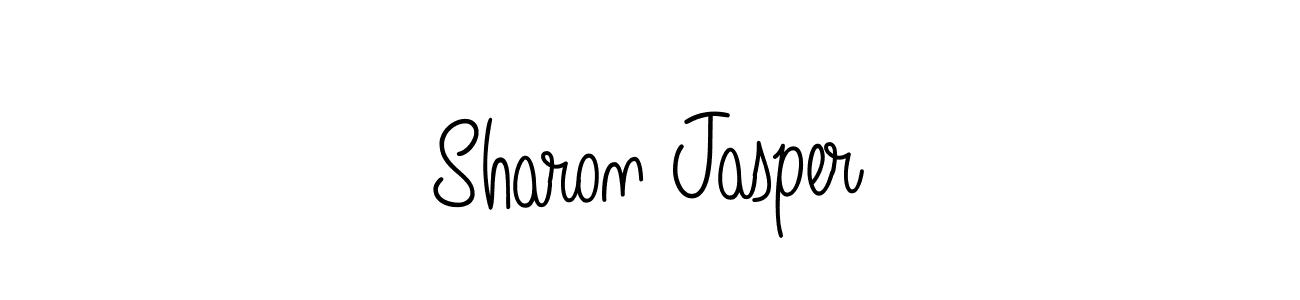 Use a signature maker to create a handwritten signature online. With this signature software, you can design (Angelique-Rose-font-FFP) your own signature for name Sharon Jasper. Sharon Jasper signature style 5 images and pictures png