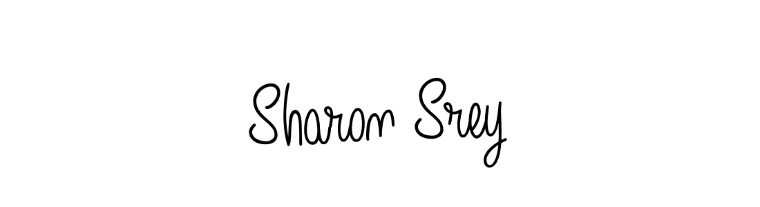 You should practise on your own different ways (Angelique-Rose-font-FFP) to write your name (Sharon Srey) in signature. don't let someone else do it for you. Sharon Srey signature style 5 images and pictures png