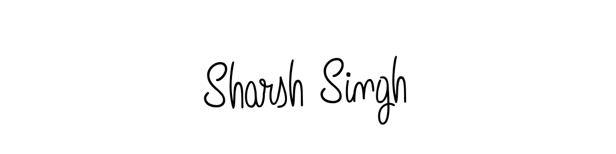 Use a signature maker to create a handwritten signature online. With this signature software, you can design (Angelique-Rose-font-FFP) your own signature for name Sharsh Singh. Sharsh Singh signature style 5 images and pictures png