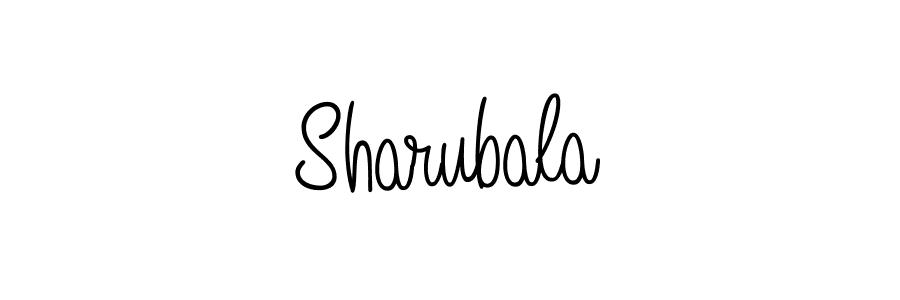 The best way (Angelique-Rose-font-FFP) to make a short signature is to pick only two or three words in your name. The name Sharubala include a total of six letters. For converting this name. Sharubala signature style 5 images and pictures png