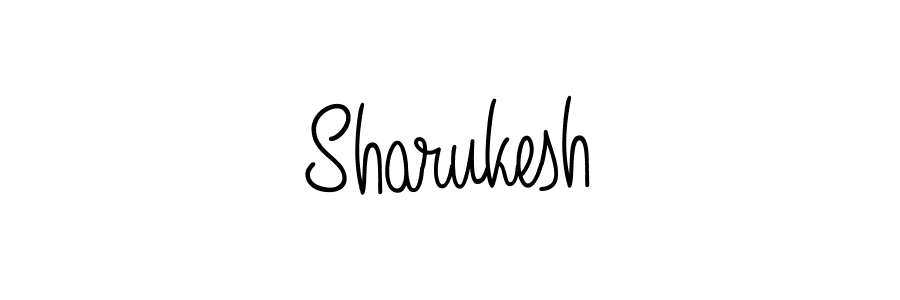Make a beautiful signature design for name Sharukesh. With this signature (Angelique-Rose-font-FFP) style, you can create a handwritten signature for free. Sharukesh signature style 5 images and pictures png