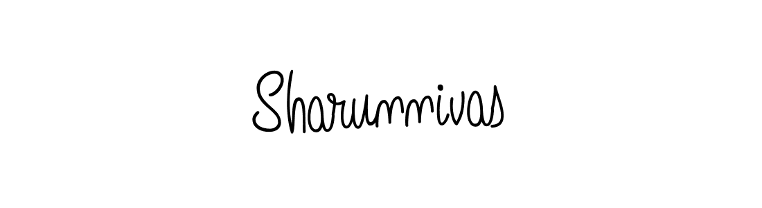 How to make Sharunnivas signature? Angelique-Rose-font-FFP is a professional autograph style. Create handwritten signature for Sharunnivas name. Sharunnivas signature style 5 images and pictures png