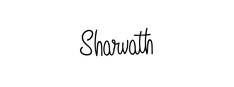 Make a beautiful signature design for name Sharvath. With this signature (Angelique-Rose-font-FFP) style, you can create a handwritten signature for free. Sharvath signature style 5 images and pictures png