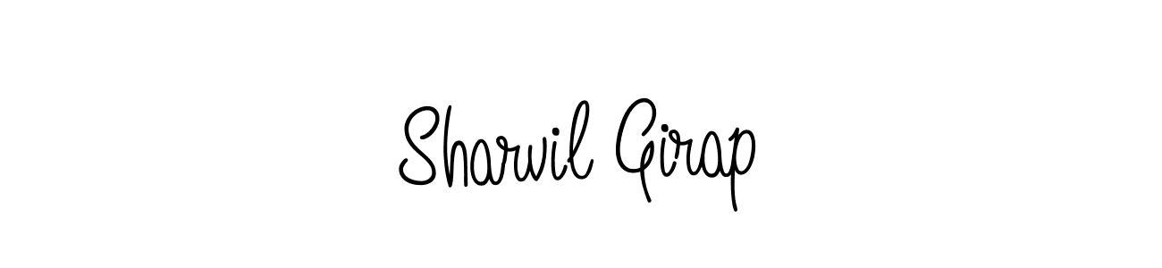 Make a beautiful signature design for name Sharvil Girap. With this signature (Angelique-Rose-font-FFP) style, you can create a handwritten signature for free. Sharvil Girap signature style 5 images and pictures png