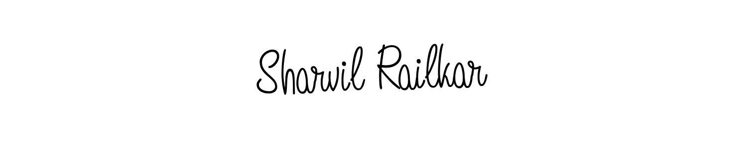 This is the best signature style for the Sharvil Railkar name. Also you like these signature font (Angelique-Rose-font-FFP). Mix name signature. Sharvil Railkar signature style 5 images and pictures png