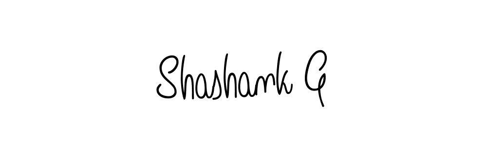 Make a beautiful signature design for name Shashank G. With this signature (Angelique-Rose-font-FFP) style, you can create a handwritten signature for free. Shashank G signature style 5 images and pictures png