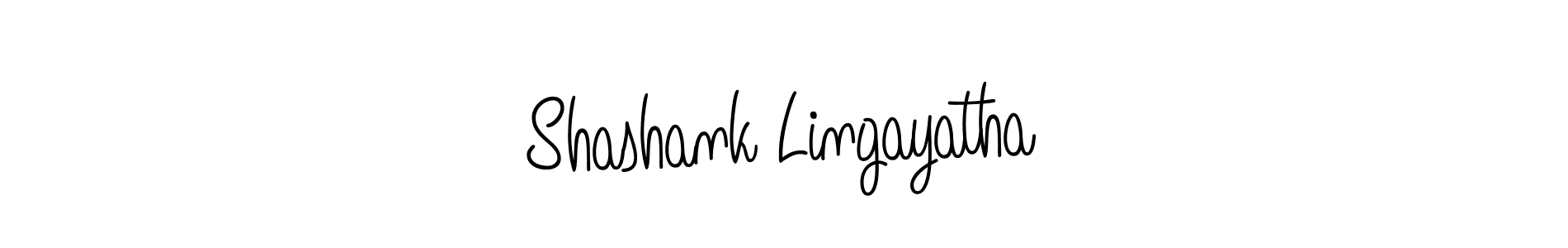 How to make Shashank Lingayatha name signature. Use Angelique-Rose-font-FFP style for creating short signs online. This is the latest handwritten sign. Shashank Lingayatha signature style 5 images and pictures png