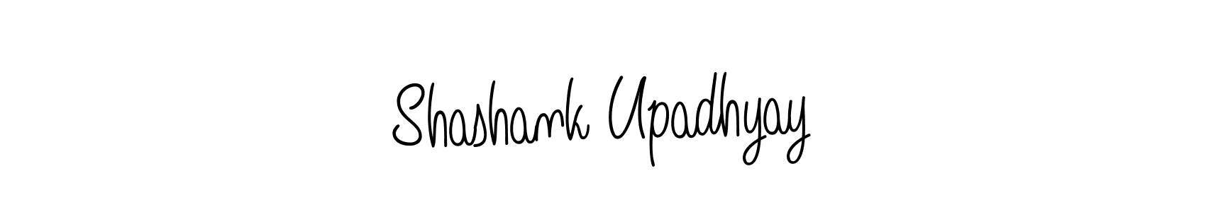 The best way (Angelique-Rose-font-FFP) to make a short signature is to pick only two or three words in your name. The name Shashank Upadhyay include a total of six letters. For converting this name. Shashank Upadhyay signature style 5 images and pictures png