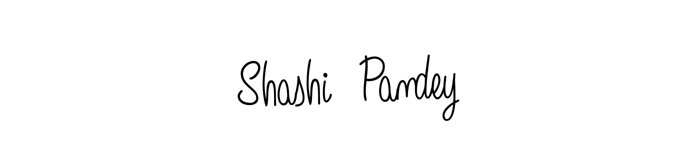 Make a beautiful signature design for name Shashi  Pandey. With this signature (Angelique-Rose-font-FFP) style, you can create a handwritten signature for free. Shashi  Pandey signature style 5 images and pictures png