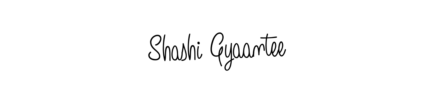 Also we have Shashi Gyaantee name is the best signature style. Create professional handwritten signature collection using Angelique-Rose-font-FFP autograph style. Shashi Gyaantee signature style 5 images and pictures png