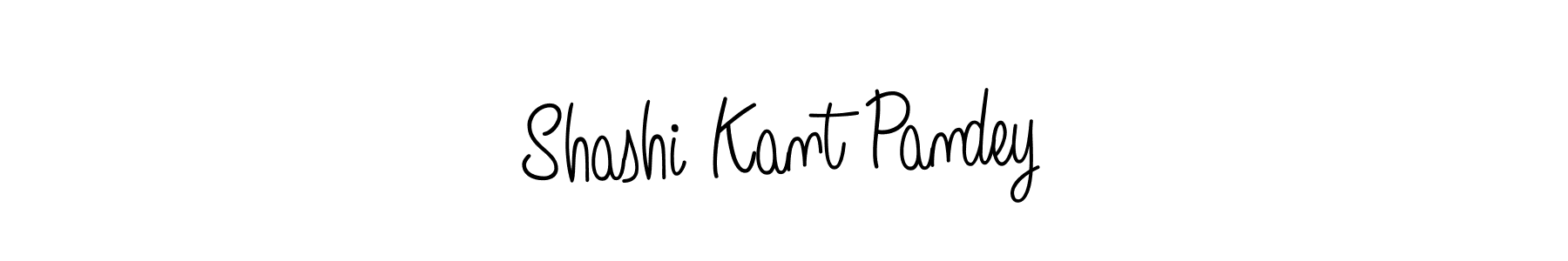 Use a signature maker to create a handwritten signature online. With this signature software, you can design (Angelique-Rose-font-FFP) your own signature for name Shashi Kant Pandey. Shashi Kant Pandey signature style 5 images and pictures png