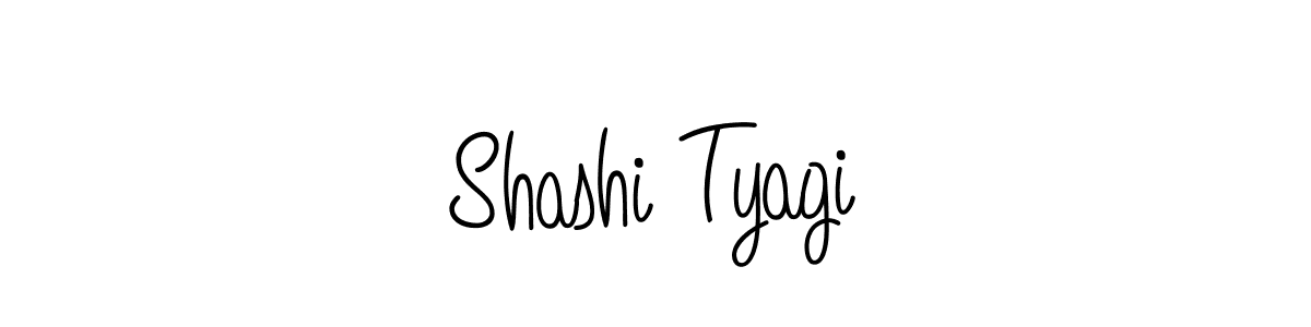 Create a beautiful signature design for name Shashi Tyagi. With this signature (Angelique-Rose-font-FFP) fonts, you can make a handwritten signature for free. Shashi Tyagi signature style 5 images and pictures png