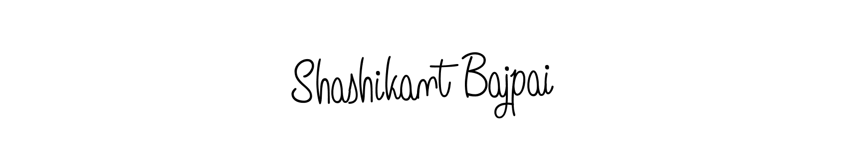 How to make Shashikant Bajpai name signature. Use Angelique-Rose-font-FFP style for creating short signs online. This is the latest handwritten sign. Shashikant Bajpai signature style 5 images and pictures png