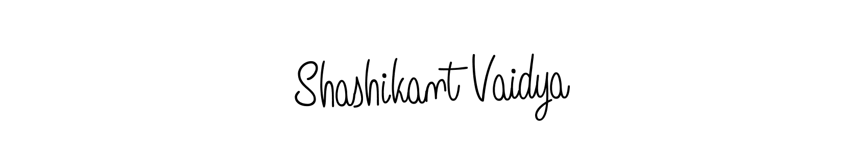 Make a beautiful signature design for name Shashikant Vaidya. With this signature (Angelique-Rose-font-FFP) style, you can create a handwritten signature for free. Shashikant Vaidya signature style 5 images and pictures png