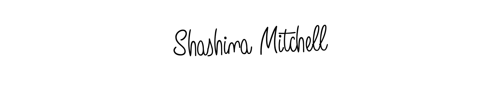 You should practise on your own different ways (Angelique-Rose-font-FFP) to write your name (Shashina Mitchell) in signature. don't let someone else do it for you. Shashina Mitchell signature style 5 images and pictures png