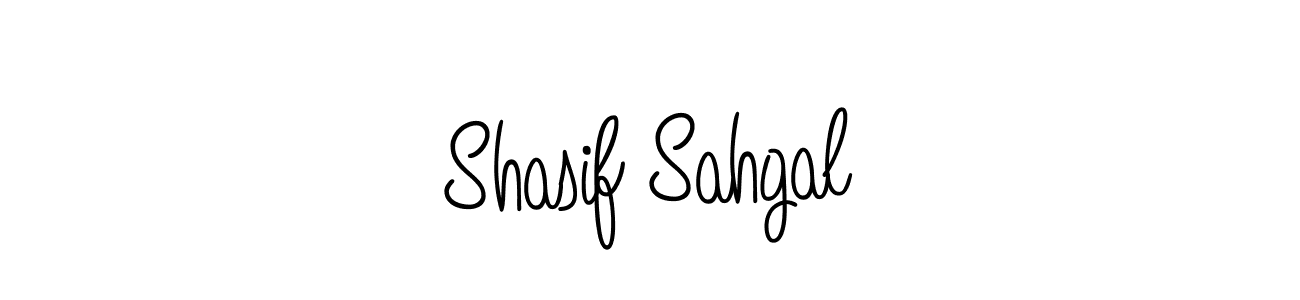 You should practise on your own different ways (Angelique-Rose-font-FFP) to write your name (Shasif Sahgal) in signature. don't let someone else do it for you. Shasif Sahgal signature style 5 images and pictures png
