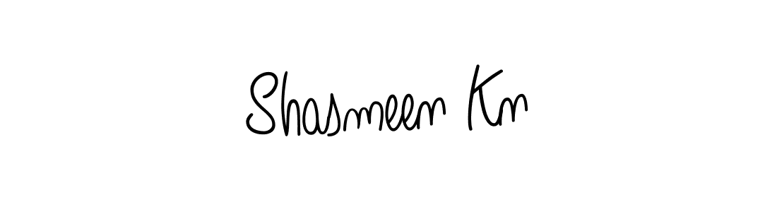 Shasmeen Kn stylish signature style. Best Handwritten Sign (Angelique-Rose-font-FFP) for my name. Handwritten Signature Collection Ideas for my name Shasmeen Kn. Shasmeen Kn signature style 5 images and pictures png