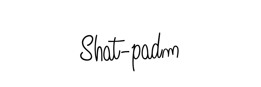 You should practise on your own different ways (Angelique-Rose-font-FFP) to write your name (Shat-padm) in signature. don't let someone else do it for you. Shat-padm signature style 5 images and pictures png