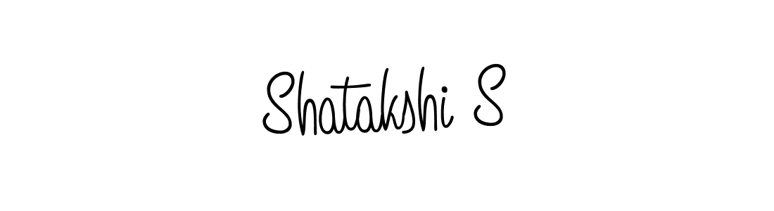 Design your own signature with our free online signature maker. With this signature software, you can create a handwritten (Angelique-Rose-font-FFP) signature for name Shatakshi S. Shatakshi S signature style 5 images and pictures png