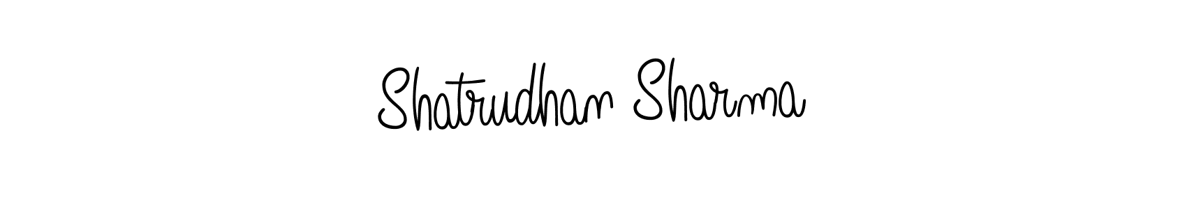 How to make Shatrudhan Sharma name signature. Use Angelique-Rose-font-FFP style for creating short signs online. This is the latest handwritten sign. Shatrudhan Sharma signature style 5 images and pictures png