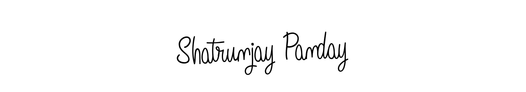 Make a beautiful signature design for name Shatrunjay Panday. With this signature (Angelique-Rose-font-FFP) style, you can create a handwritten signature for free. Shatrunjay Panday signature style 5 images and pictures png