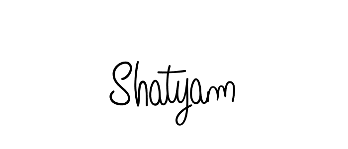 You should practise on your own different ways (Angelique-Rose-font-FFP) to write your name (Shatyam) in signature. don't let someone else do it for you. Shatyam signature style 5 images and pictures png