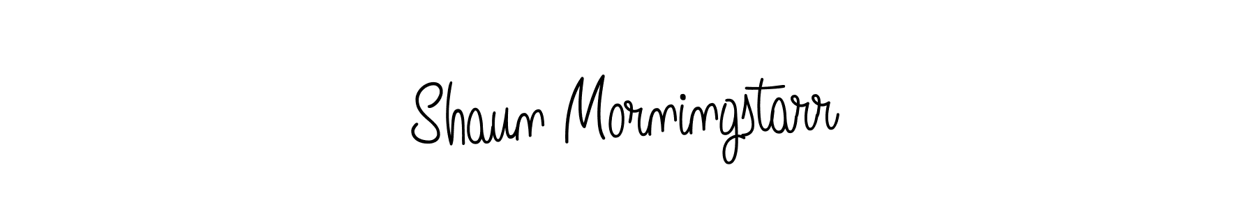 How to make Shaun Morningstarr signature? Angelique-Rose-font-FFP is a professional autograph style. Create handwritten signature for Shaun Morningstarr name. Shaun Morningstarr signature style 5 images and pictures png