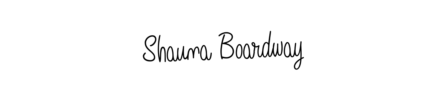 This is the best signature style for the Shauna Boardway name. Also you like these signature font (Angelique-Rose-font-FFP). Mix name signature. Shauna Boardway signature style 5 images and pictures png