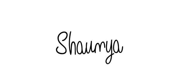 You should practise on your own different ways (Angelique-Rose-font-FFP) to write your name (Shaunya) in signature. don't let someone else do it for you. Shaunya signature style 5 images and pictures png