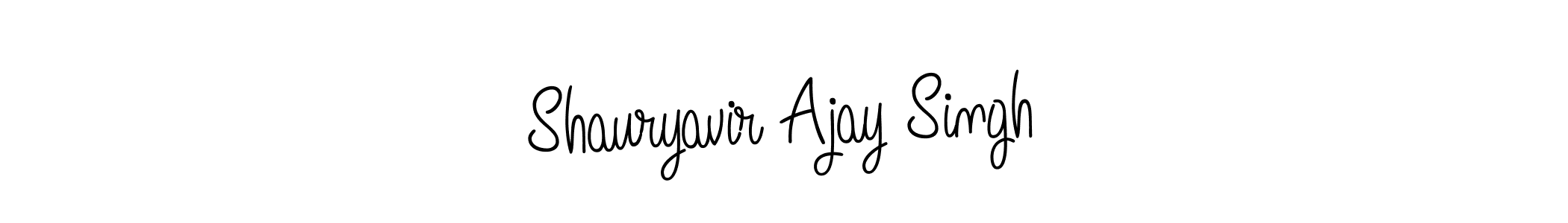 Create a beautiful signature design for name Shauryavir Ajay Singh. With this signature (Angelique-Rose-font-FFP) fonts, you can make a handwritten signature for free. Shauryavir Ajay Singh signature style 5 images and pictures png