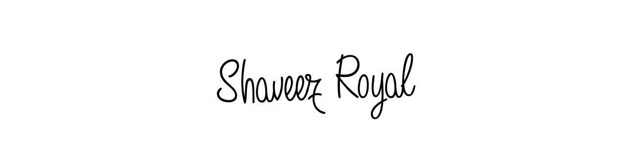 Make a beautiful signature design for name Shaveez Royal. With this signature (Angelique-Rose-font-FFP) style, you can create a handwritten signature for free. Shaveez Royal signature style 5 images and pictures png