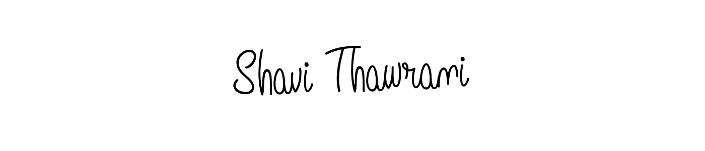 How to make Shavi Thawrani name signature. Use Angelique-Rose-font-FFP style for creating short signs online. This is the latest handwritten sign. Shavi Thawrani signature style 5 images and pictures png
