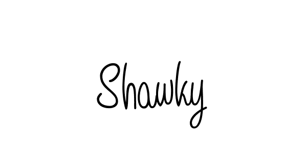 Make a beautiful signature design for name Shawky. With this signature (Angelique-Rose-font-FFP) style, you can create a handwritten signature for free. Shawky signature style 5 images and pictures png