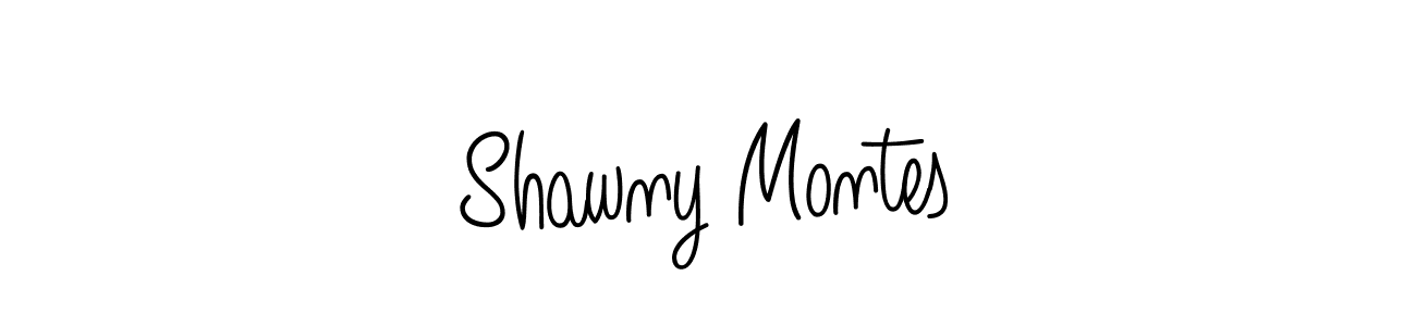 Once you've used our free online signature maker to create your best signature Angelique-Rose-font-FFP style, it's time to enjoy all of the benefits that Shawny Montes name signing documents. Shawny Montes signature style 5 images and pictures png