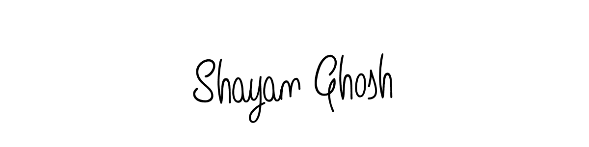 How to make Shayan Ghosh name signature. Use Angelique-Rose-font-FFP style for creating short signs online. This is the latest handwritten sign. Shayan Ghosh signature style 5 images and pictures png